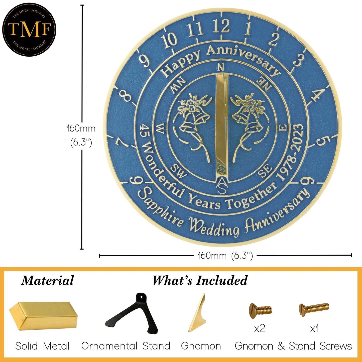 Sapphire 45th Anniversary Sundial® 2023 Edition - The Metal Foundry