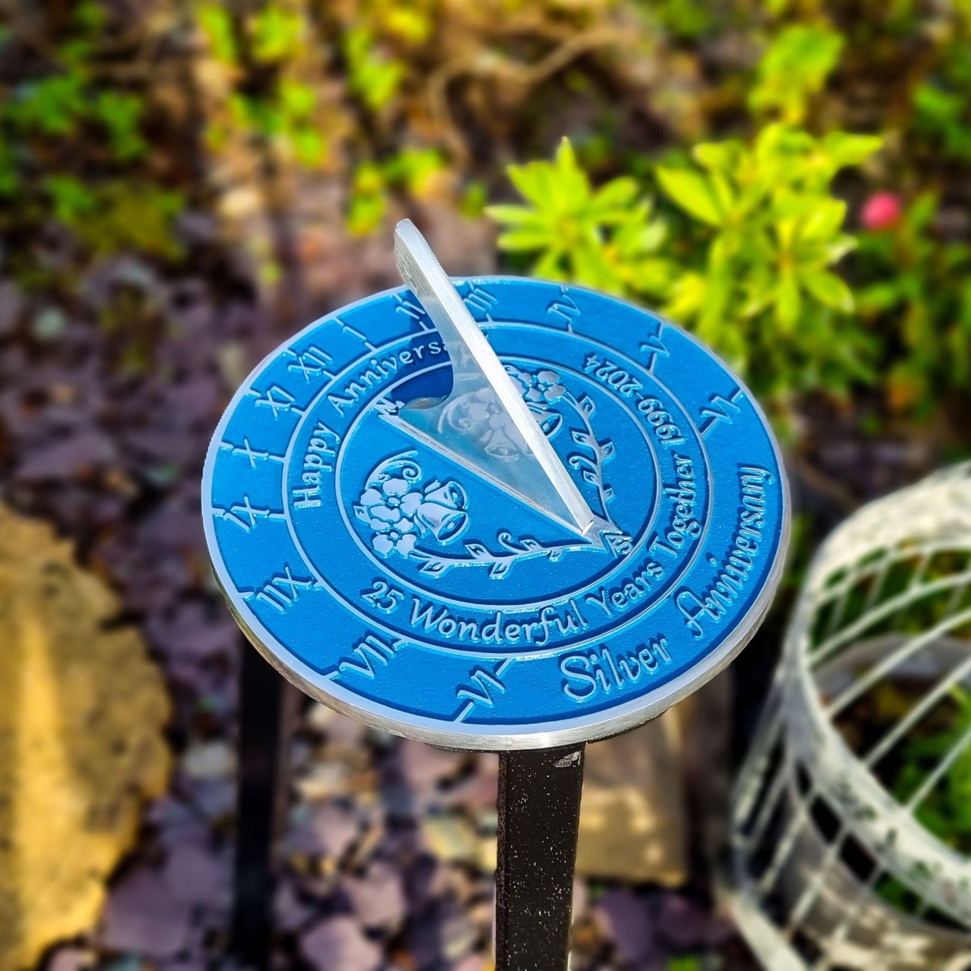 Silver 25th Anniversary Sundial Gift - The Metal Foundry