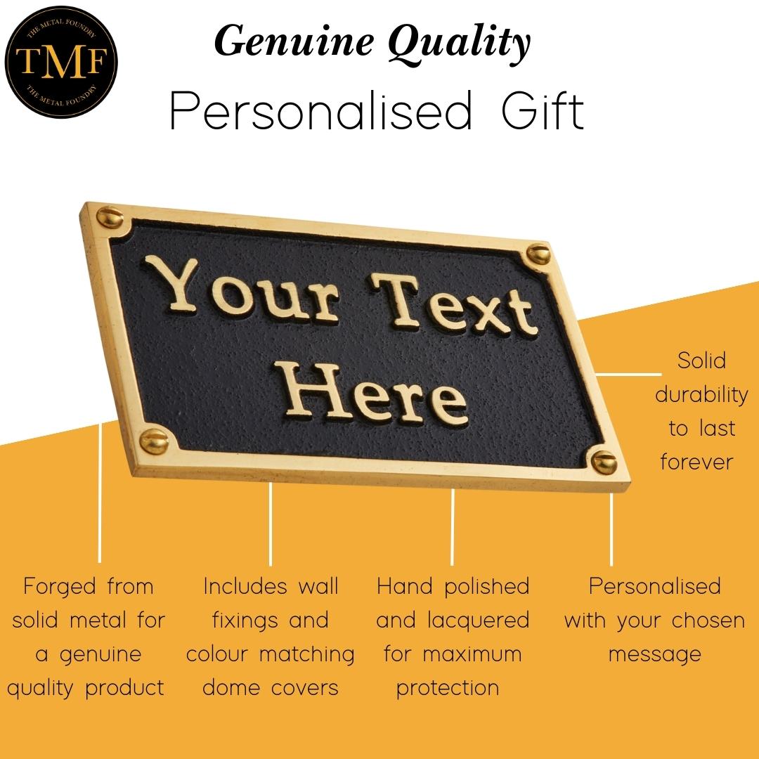 Small Custom Plaque Rectangular Sign 5