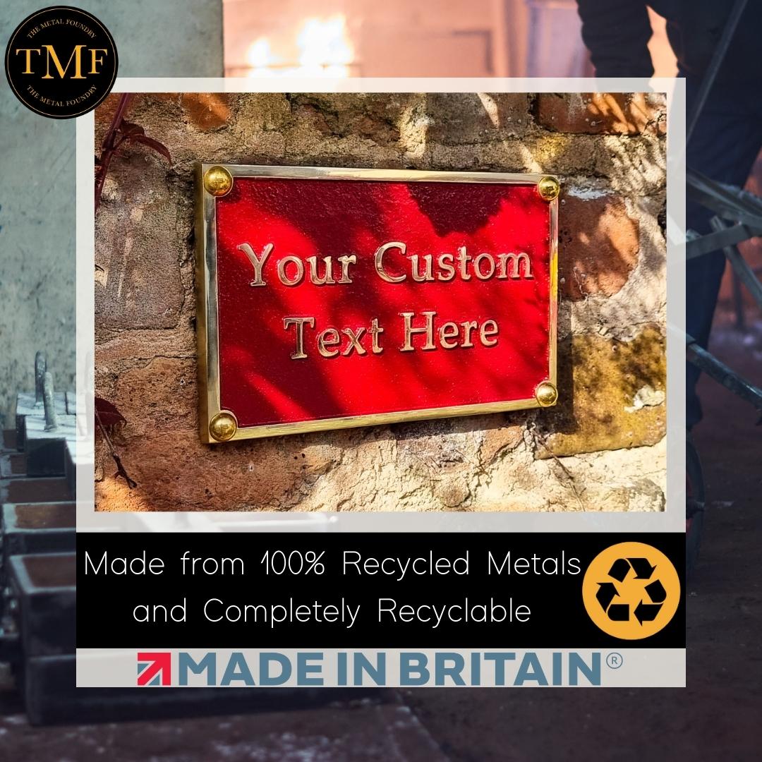 Small Custom Plaque Rectangular Sign 5