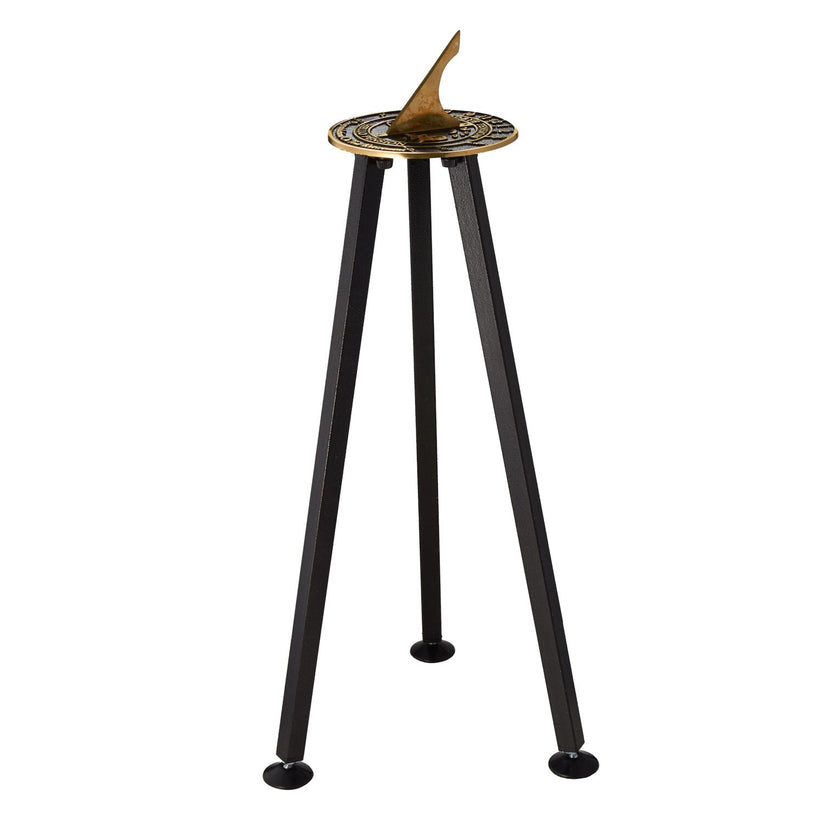 Sundial Pedestal Steel Sundial Stand, Anniversary Gift The Metal Foundry
