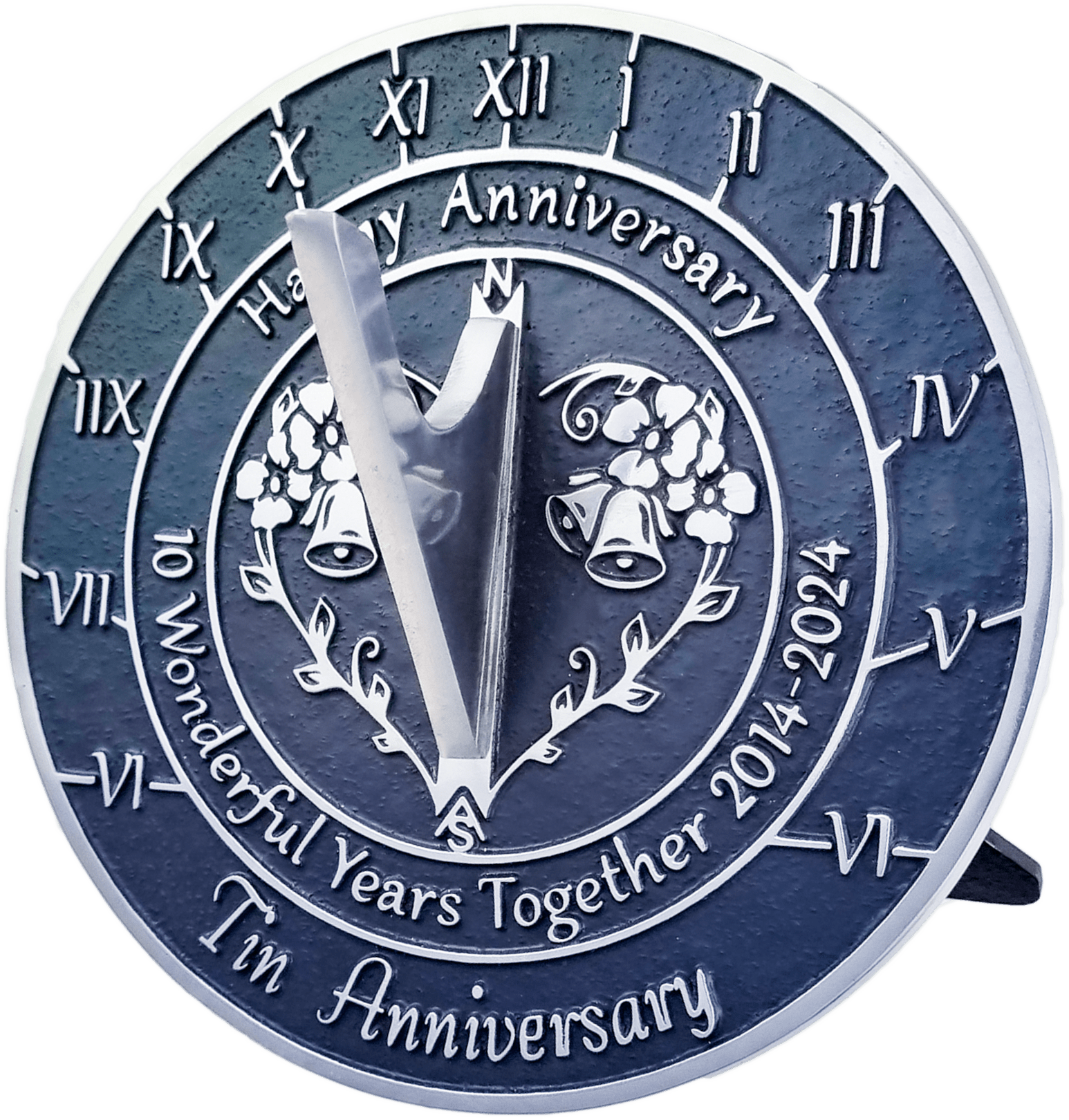 Tin 10th Anniversary Sundial - The Metal Foundry
