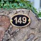 Traditional Oval House Number Sign - The Metal Foundry