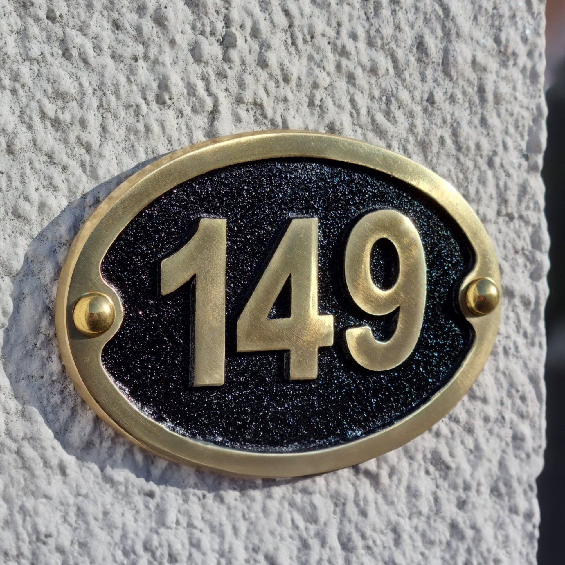 Traditional Oval House Number Sign - The Metal Foundry