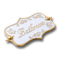 Vintage 'Bathroom' Sign - The Metal Foundry
