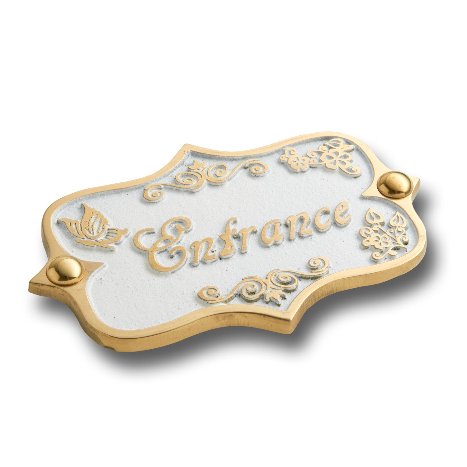 Vintage 'Entrance' Door Sign - The Metal Foundry