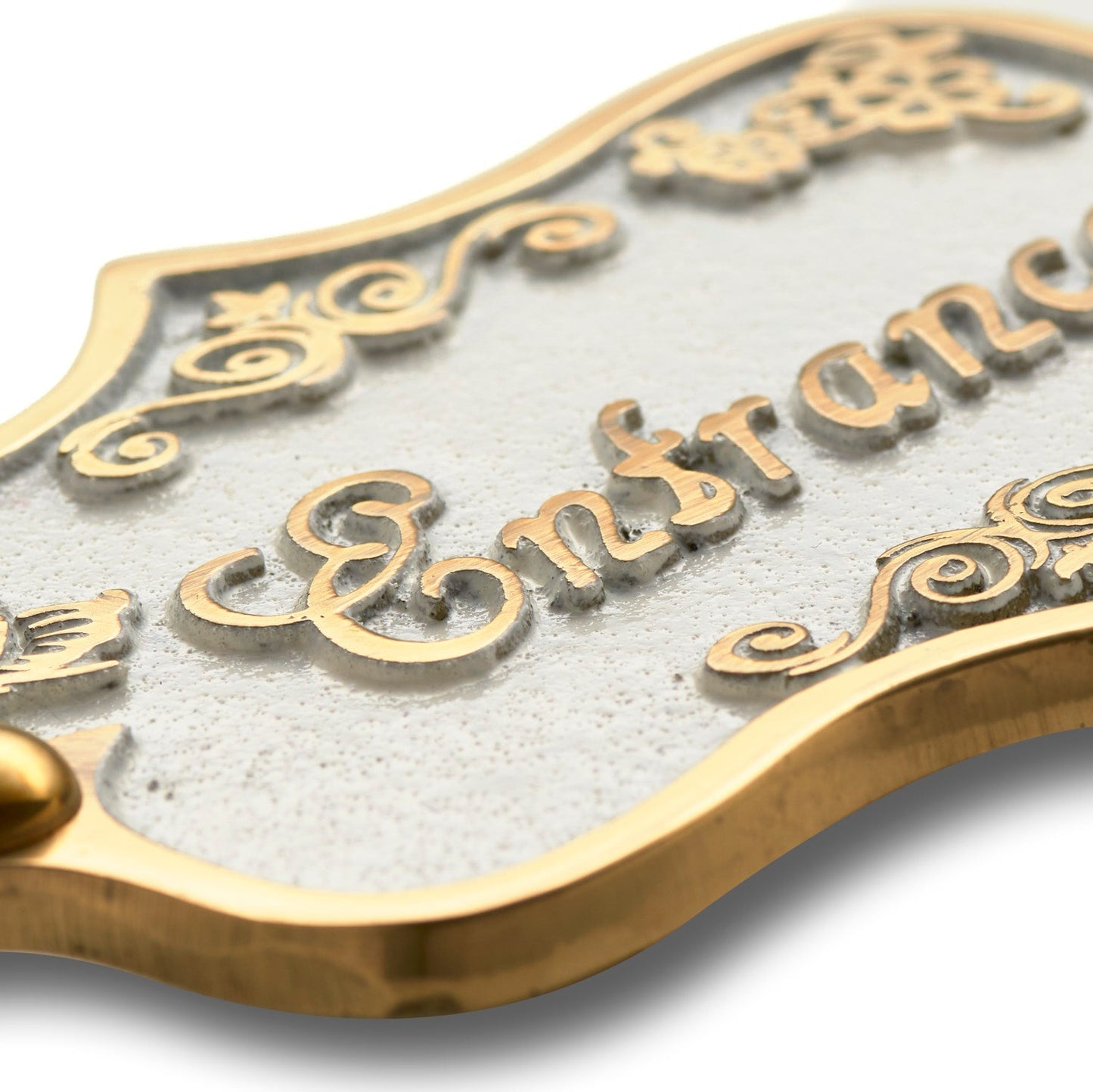 Vintage 'Entrance' Door Sign - The Metal Foundry