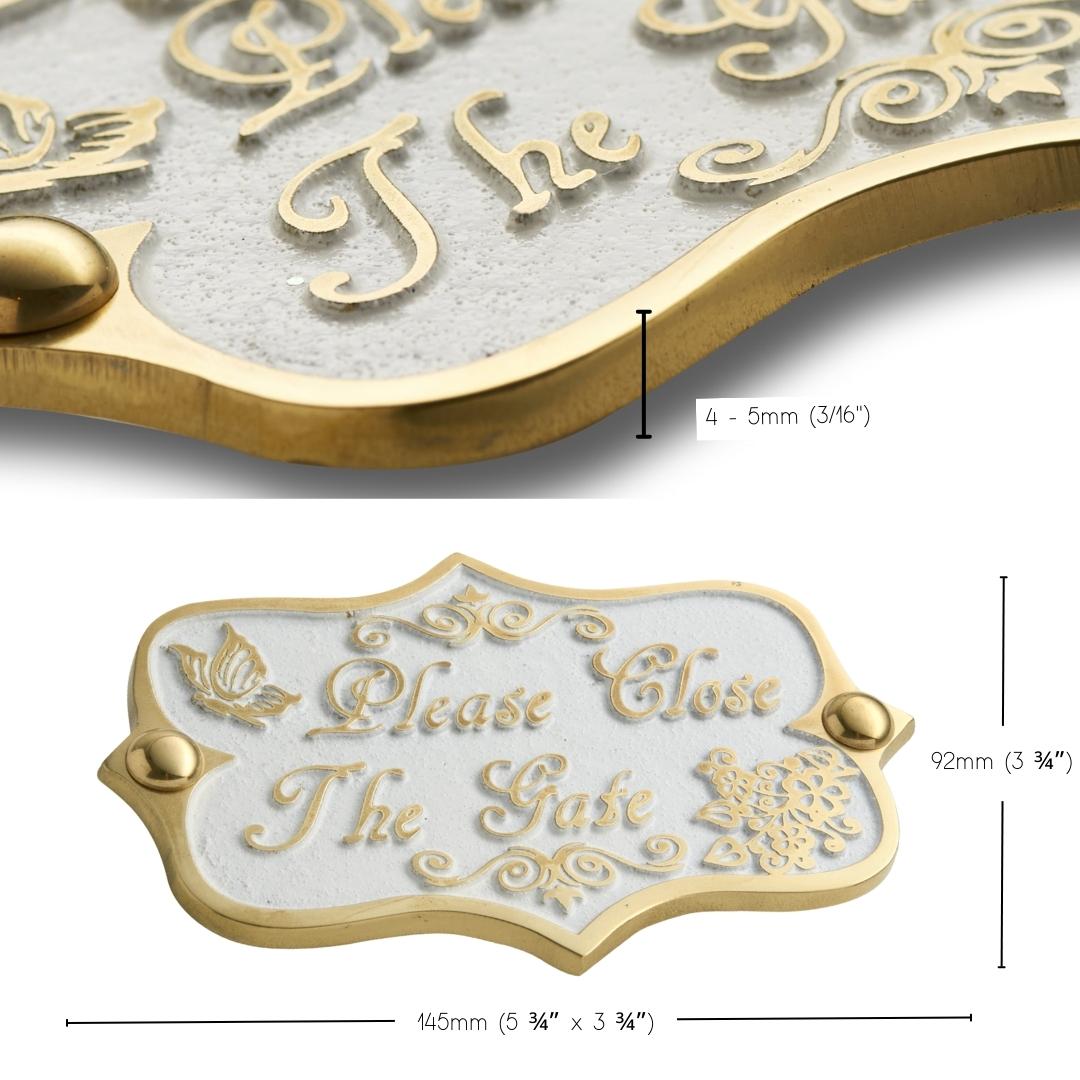 Vintage 'Please Close The Gate' Sign - The Metal Foundry
