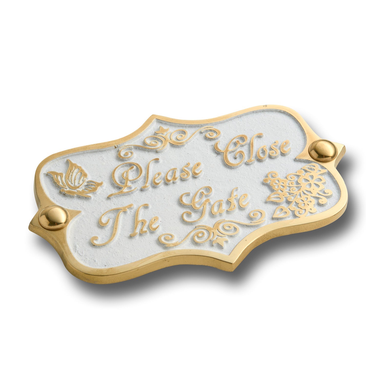 Vintage 'Please Close The Gate' Sign - The Metal Foundry