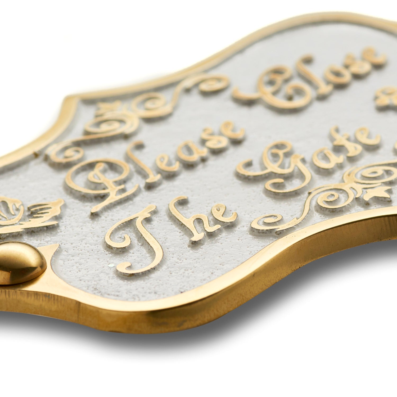 Vintage 'Please Close The Gate' Sign - The Metal Foundry