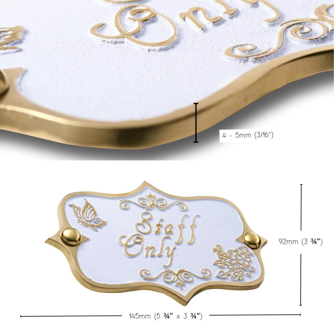 Vintage 'Staff Only' Sign - The Metal Foundry