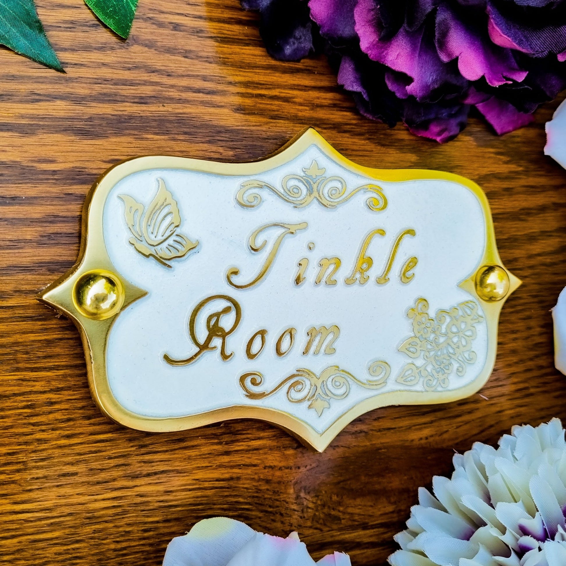 Vintage 'Tinkle Room' Sign - The Metal Foundry