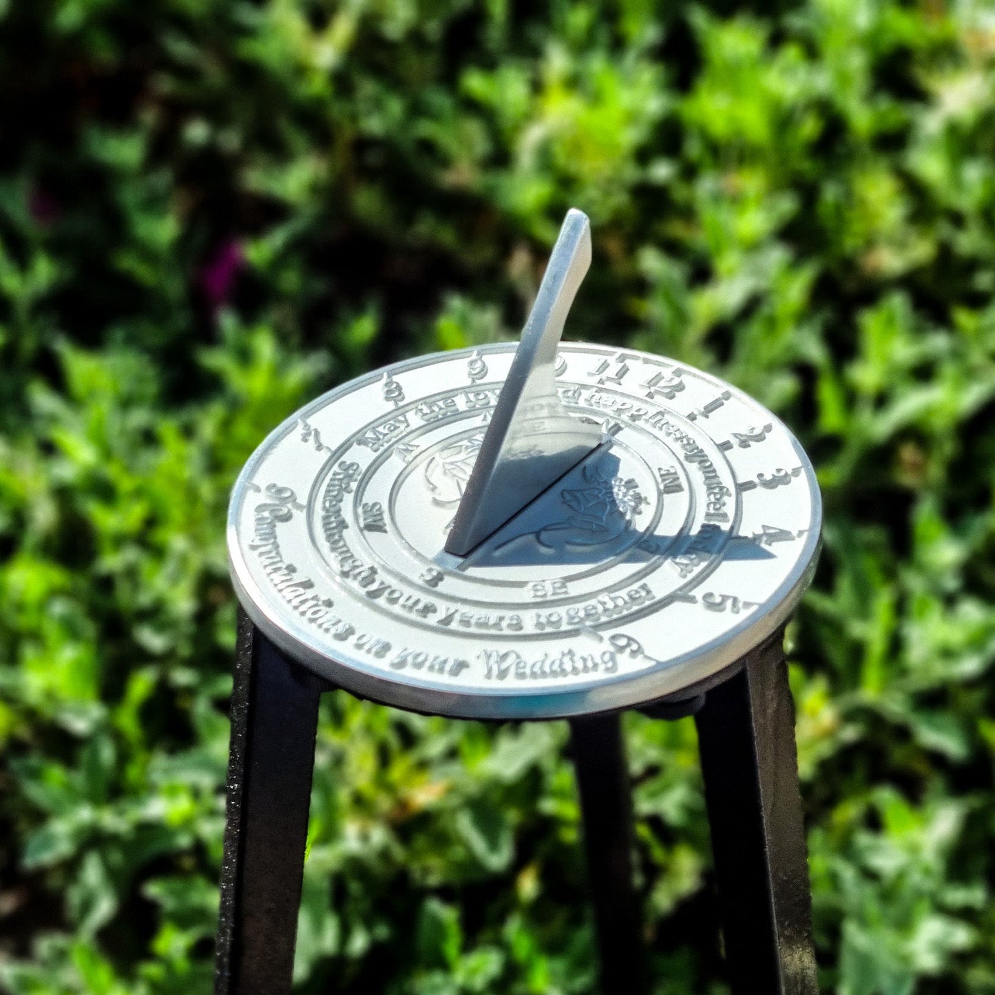 Wedding Sundial Gift ‘Your Years Together' - The Metal Foundry