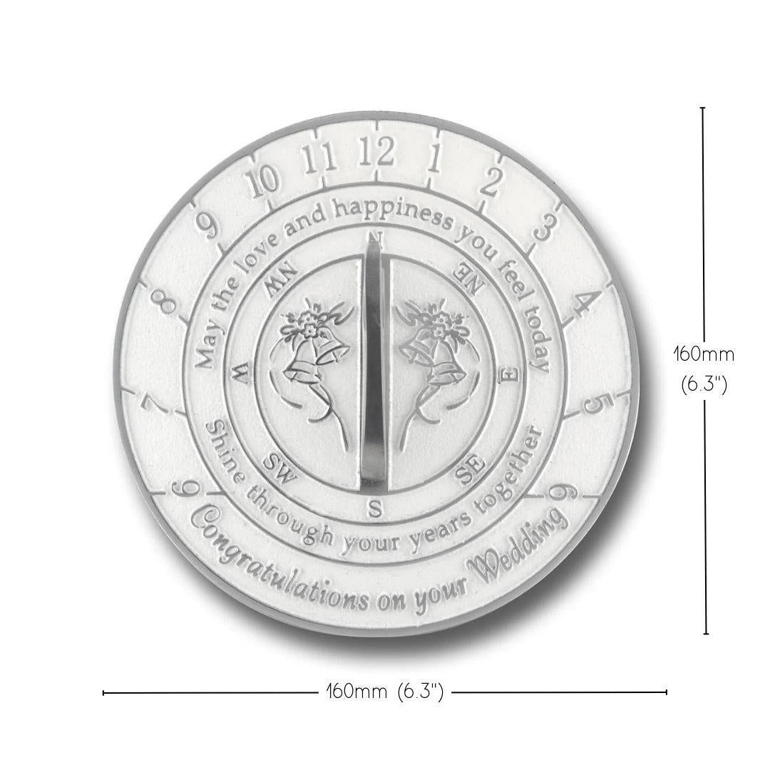 Wedding Sundial Gift ‘Your Years Together' - The Metal Foundry