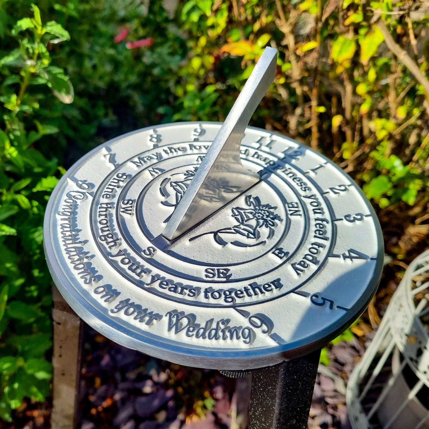 Wedding Sundial Gift ‘Your Years Together' - The Metal Foundry