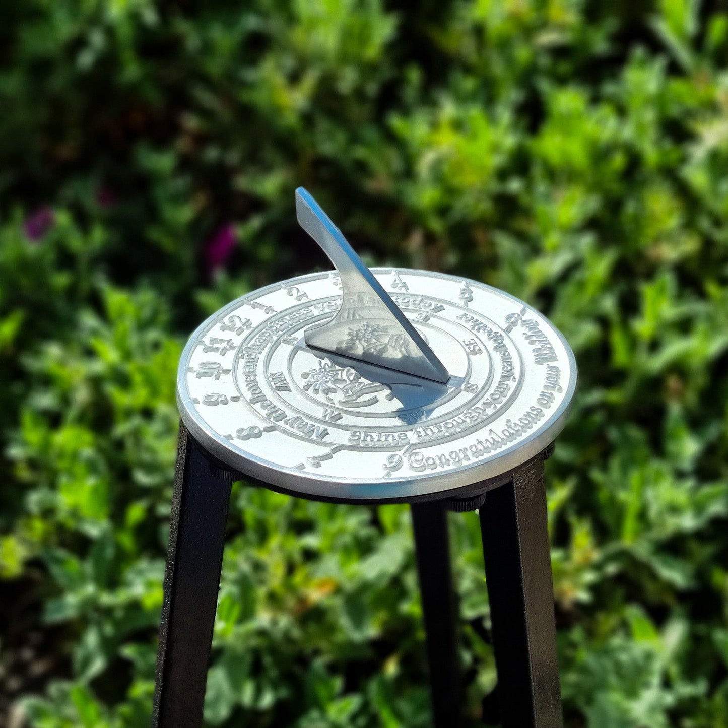 Wedding Sundial Gift ‘Your Years Together' - The Metal Foundry